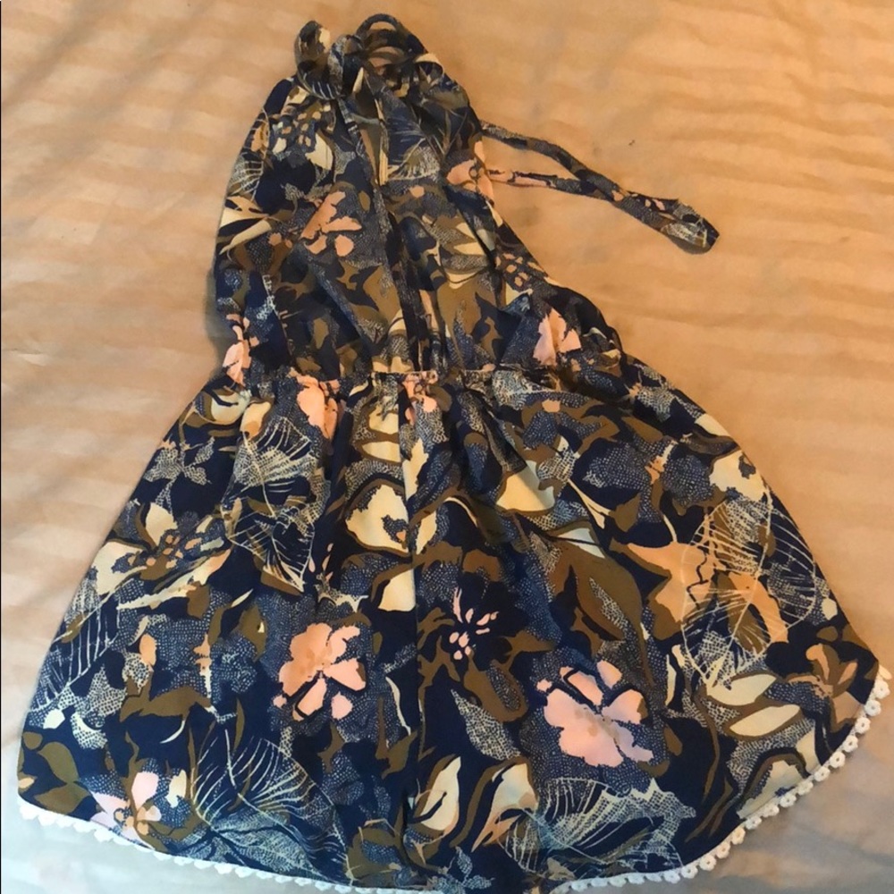 Blue floral romper - Picture 4 of 4